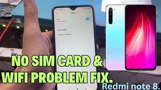 Wifi & No sim card problem solution. Redmi note 8. #mobilerepair #mobilerestore | Mobile Restore