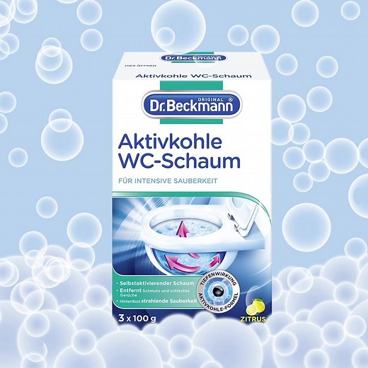 Kennt ihr schon unseren Aktivkohle WC-Schaum? Er übernimmt das Reinigen von selbst und sorgt für eine saubere Toilette! 🧼 ➡️ https://bit.ly/3owywBe | Dr. Beckmann