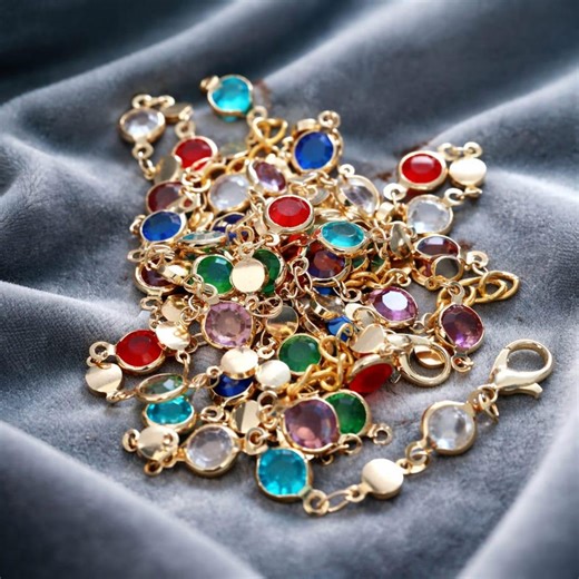 9-piece 14K Lucky Charm and Wish Jewelry Set.14k Calite Ve Zircon Ring - Etsy