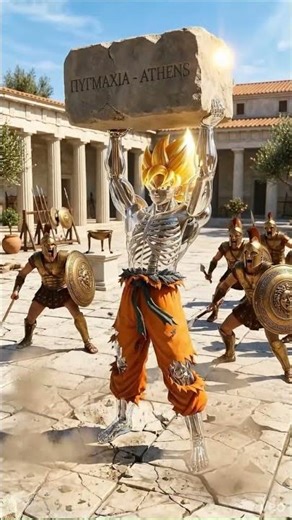 Ancient Greece vs a Super Saiyan… Who Survives? 🏛️#shorts