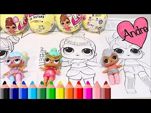 Dibujos para colorear de muñecas L.O.L. Surprise | Juguetes con Andre para niñas y niños