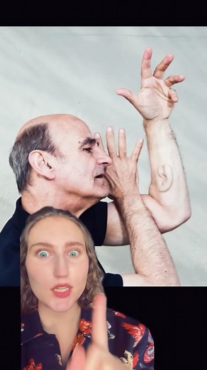 3rd Ear by Stelarc #stelarc #performanceart #transhumanism #contemporaryart #artreview