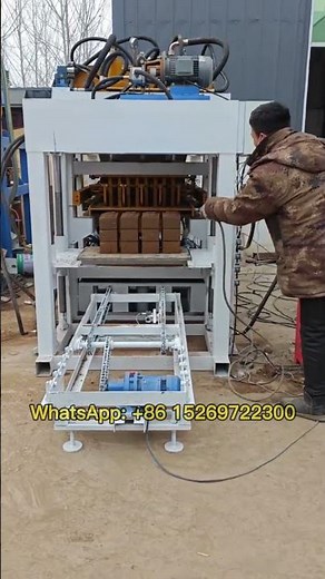 Automatic hydraulic compressed earth block mould machine soil interlock brick machine with stacker