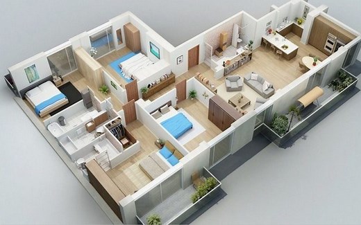 【C4D教程】如何利用平面图建模