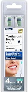 Compatible with C1 Sonicare Replacement Heads. Electric Toothbrush Heads Compatible with Sonicare Electric Toothbrush. 4 Pack, Blue