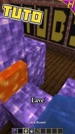 🗿 [TUTO] Générateur Cobblestone AUTOMATIQUE #shorts #minecraft