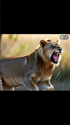 “The King in Action | Lion Hunting Deer” #animals #wildlife