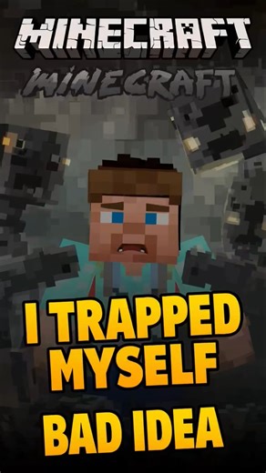 I TRAPPED MYSELF in Minecraft… Bad Idea! 😅 #minecraft #gaming #minecrafttrap