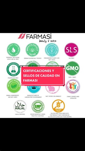Sabias que: Farmasi cuenta con 9 certificaciones diferentes. 🌟DSR CERTIFICADO 🌟CERTIFICADO DE GMP ISO 🌟CERTIFICADO DE HALAL 🌟CERTIFICADO DE ISO 9001 🌟CERTIFICADO DE GMP 🌟CERTIFICADO DE TSE 🌟 CERTIFICADO OF LABELER CODE ASSIGNAMENT 🌟 CERTIFICADO OF DRUG ESTABLIHMENT REGISTRATION 🌟CERTIFICADO DE FDA PLANT REGISTRATION #farmasi #certificados #halal #fda #tse #gmp #dsr #iso9001