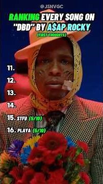 Ranking EVERY Song on Don‘t Be Dumb by A$AP Rocky