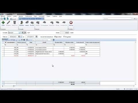 Tutoriel fonction travail sur un compte ciel comptabilité