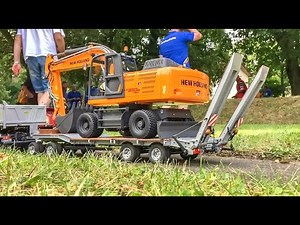 RC Trucks, Excavators and Loaders at work