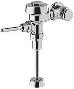 Sloan Royal 186 Exposed Manual Urinal Flushometer, 0.5 GPF Flush Valve - Single Flush Non-Hold-Open Handle, Fixture Connection Top Spud, Polished Chrome Finish, 3912697