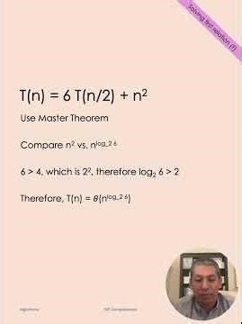 Compare Recurrence Relations CS 6212 Final Exam #gwu #algorithms #education #shorts