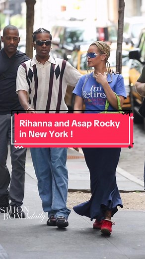 Rihanna and Asap Rocky Spotted in New York with Stylish Outfits