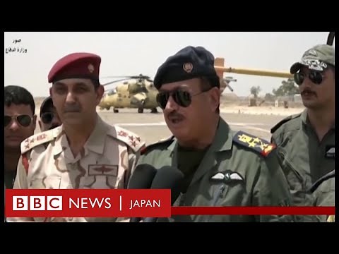 逃走するISの車列700台を空爆 イラク中部で