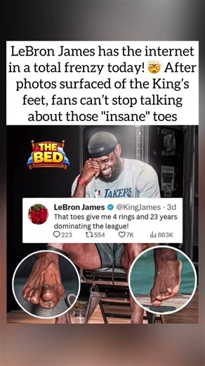 LeBron’s "Insane" Feet Go Viral The Price of Greatness🏀👣 #shorts #lebronjames