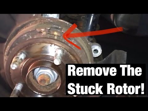 How To Remove Chevy Equinox Stuck Brake Rotor Drum & Parking Brake Adjustment