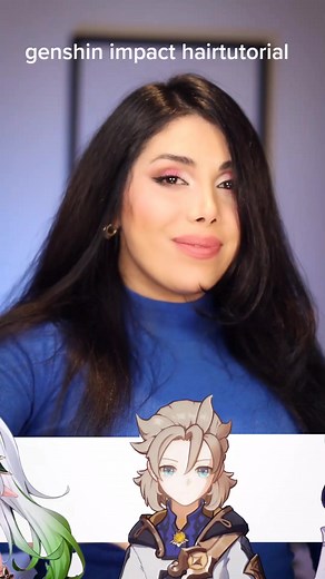 Tutorial: Albedo's Hairstyle from Genshin Impact | Anime Hair