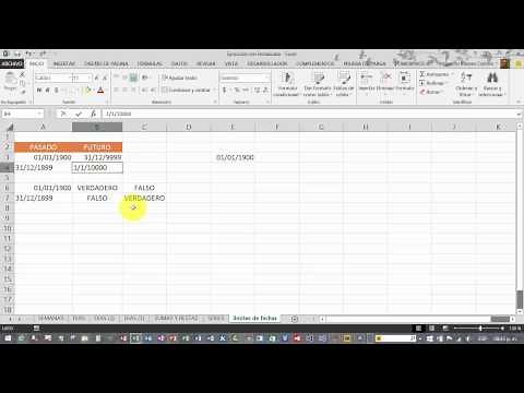 El rango de fechas válido para Excel