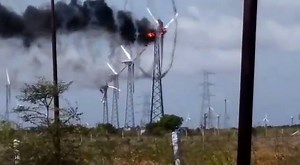 16K views · 286 reactions | Watch This Wind Turbine Burst into a Smoking Spiraling Fire | Mechatronics & Electrical power Engineering | Facebook