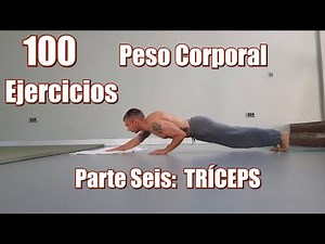100 EJERCICIOS CON PESO CORPORAL | TRÍCEPS