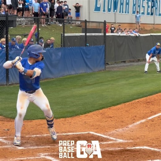 Prep Baseball Georgia on Instagram: "2026 Deion Cole opens up the game 2 of the elite 8 with a no doubter 💣💣 ‘24 Future Gamer @gt_baseball commit"