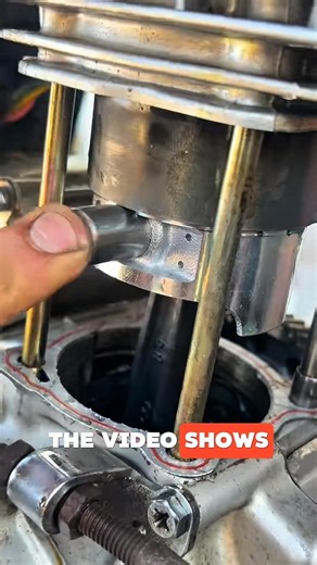 Wrist Pin Installation Process on the Piston #engineering #mechanic
