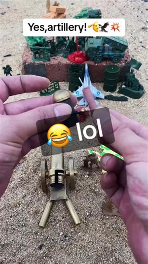 How come there’s such a small artillery toy🤣🤣🤣#firecracker #fireworks #boom