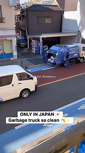 ONLY IN JAPAN 🇯🇵 Garbage truck so clean 🫡✨ #japan #onlyinjapan #fblifestyle | Jennifer Muramatsu