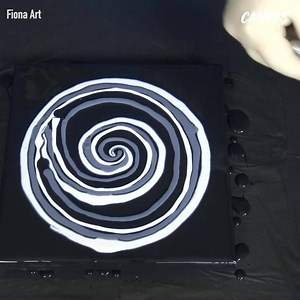 214K views · 1.3K reactions | This paint pour makes us think all things luxurious  | Canvas Arts | Facebook