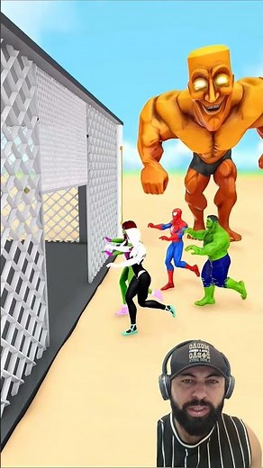 Tum tum sahur captured Spider-Man and Hulk #shorts #spiderman