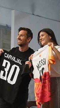 An amazing Priceless Surprise with @LeoMessi.