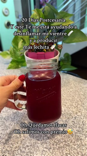 Infusión de Jamaica para desinflamar la barriga postparto