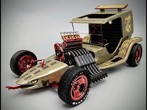 Sidewinder Custom Show Rod Pontiac Tom Daniel 1/24 Scale Model Kit Build How To Assemble Paint Decal