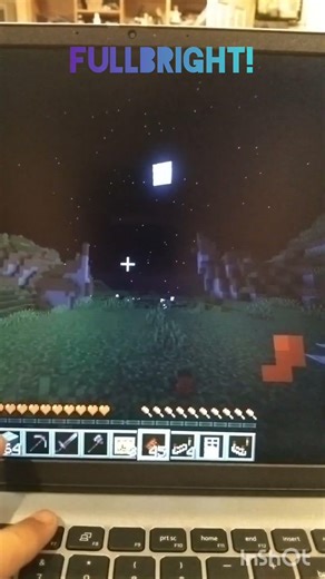 FULLBRIGHT MOD MINECRAFT. #short #minecraft