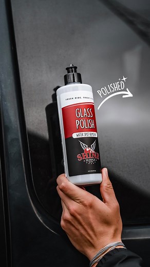 GLASS POLISH IS BACK! Glass Polish is now in stock with the all new formula to remove those stubborn water spots from you glass. In this video Jeremy breaks down the how to use Glass Polish by doing a thorough demonstration on a window with heavy built up water spots. Jeremy also goes over how this new formula works, and how it differentiates from the old formula. Keep your glass clear. Glass Polish available at shinesupply.com #shinesuppy #workhard #staypassionate | Shine Supply
