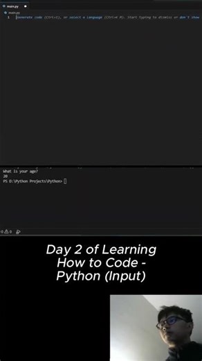 Day 2 of Learning How to Code – Python: Input