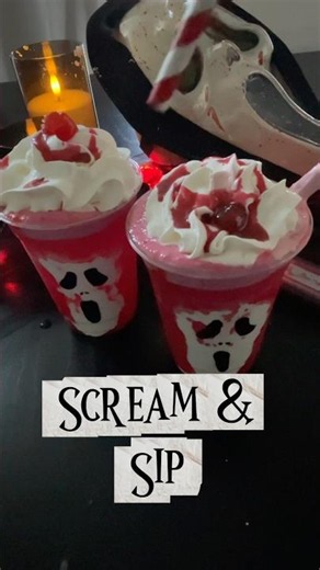 Scream & Sip 🔪👻 | Easy Halloween Party Drink Idea #Shorts