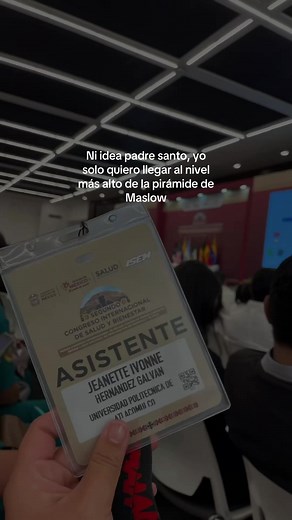 Alcanza el nivel más alto de la pirámide de Maslow