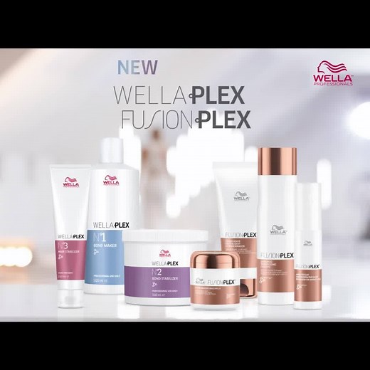 Own your strength with Wella’s new total repair hair system. Experience WELLAPLEX, an in-salon hair strengthening treatment, and FUSIONPLEX, a take home care line to extend salon results. | Wella Professionals