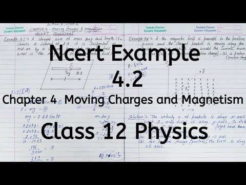 Ncert Example 4.2, Chapter 4, Moving Charges and Magnetism, Class 12 Physics