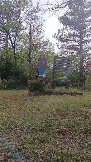 Johnson-Sauk Trail State Recreation Area in Illinois Outdoor Welcome sign in Fall Autumn.