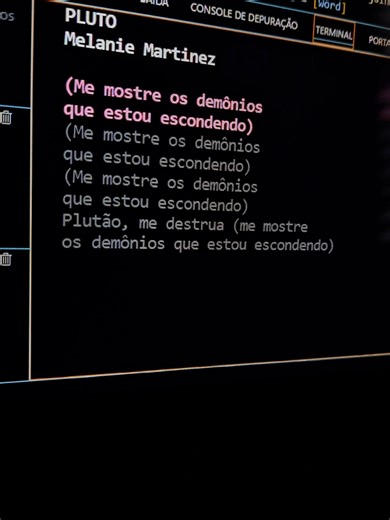21/12 - Apague a minha solidão. . . . Happy birthday to me... #python #pluto #melaniemartinez #tradução #solidao