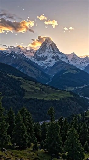 Relaxing Nature Scenery 🌿 Beautiful Mountains, Forest & Sunrise | Peaceful 4K Nature Video #himalaya