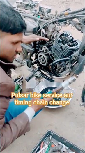 Pulsar bike service Pulsar bike timing chain change kaise karen