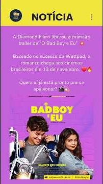 A Diamond Films liberou o primeiro trailer de “O Bad Boy e Eu” 💥