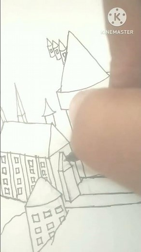 how to draw hogwarts school of wizard