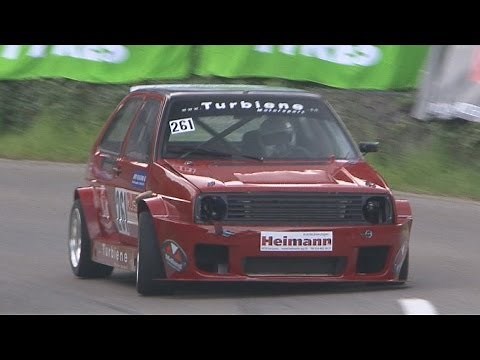 Insane VW Golf II Turbo, 430 HP, 500 NM, 4x4, full Onboard, Simon Wüthrich at Turbiene Motorsport