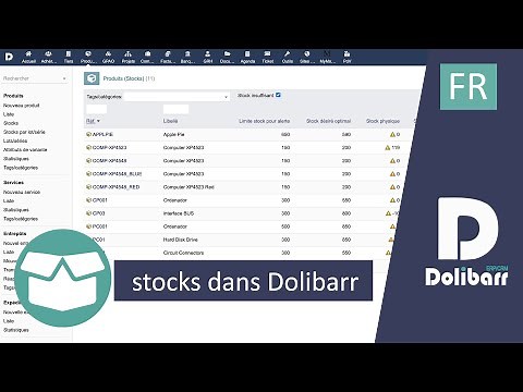 Tutoriel 12 - FR - Gestion des stocks dans Dolibarr ERP CRM